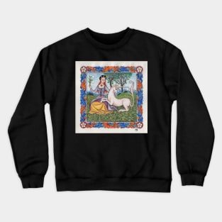 Medieval Illumination - Virgin & Unicorn Crewneck Sweatshirt